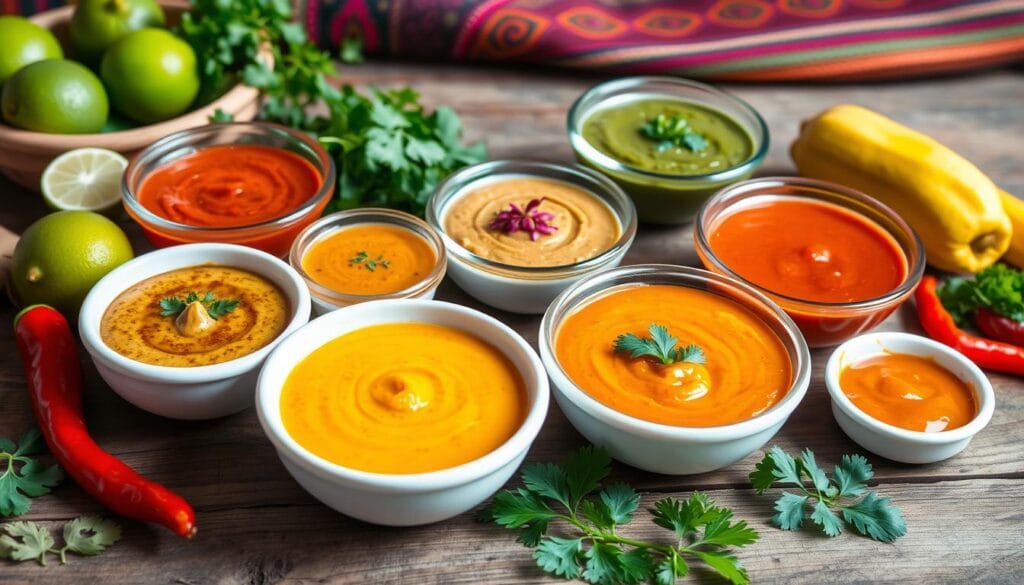 Peruvian Spicy Dipping Sauces