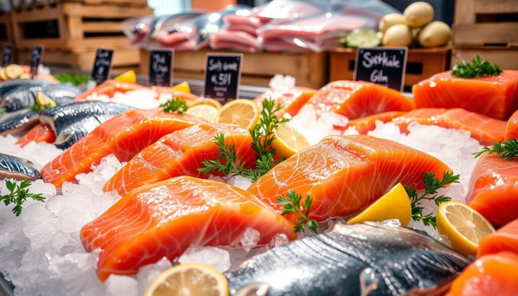 choosing salmon for sushi-grade crudo