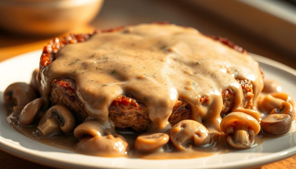 salisbury steak with mushroom gravy