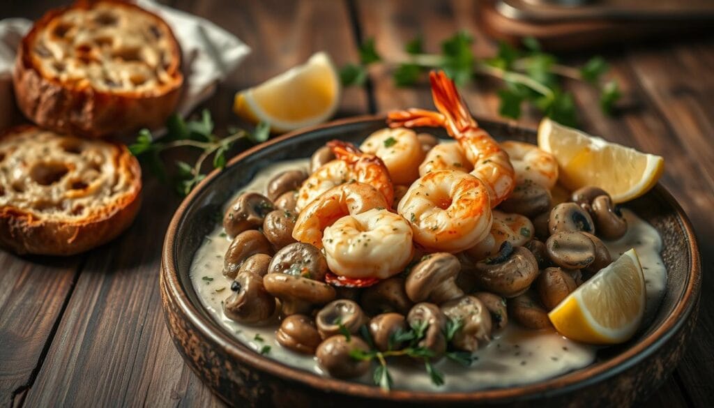 seafood mushroom recipe